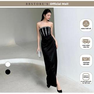  Đầm Body Cúp Ngực Dự Tiệc Kết Đá Xẻ Tà Tôn Dáng BBSTORE'S -D3122