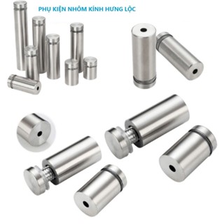   Bịch 10 con  Ốc bắt kính inox ốc chân kính trụ inox ốc chân gương cách tường ốc bắt Mica bảng quảng cáo 