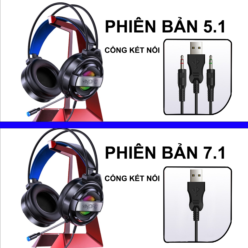 Tai nghe chụp tai gaming SIDOTECH Q3 có dây mic chống ồn led cho laptop máy tính pc | BigBuy360 - bigbuy360.vn