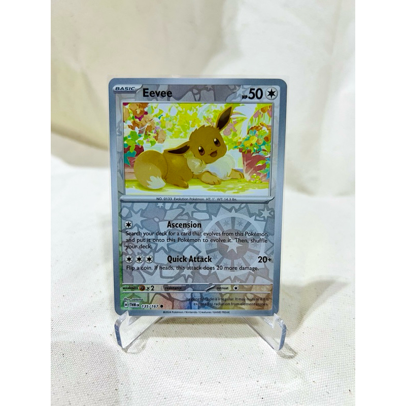 Thẻ Pokemon tcg Eevee Reverse holo chính hãng