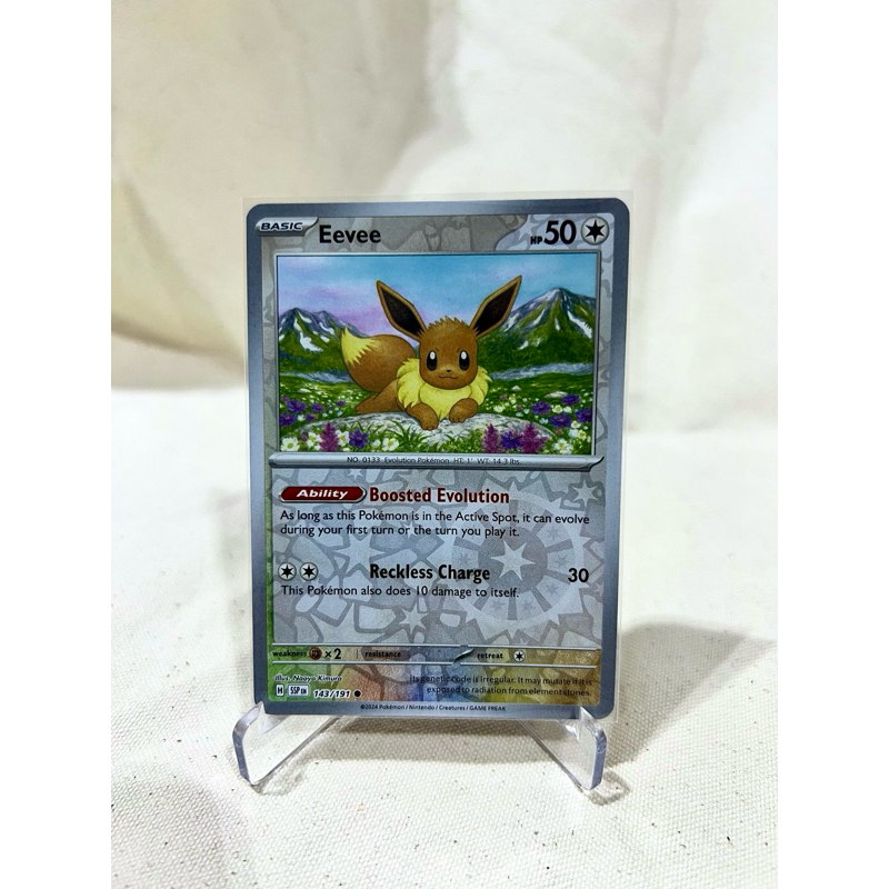 Thẻ Pokemon tcg Eevee Reverse holo chính hãng