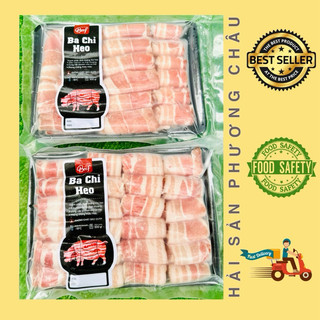 [HỎA TỐC SG] Ba chỉ heo cuộn - ba rọi heo thái mỏng nhúng lẩu nướng 500g