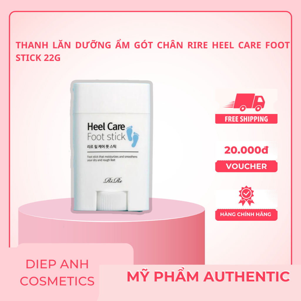 Thanh Lăn Dưỡng Ẩm Gót Chân Rire HEEL CARE Foot Stick 22g |Lăn Gót Chân Heel Care