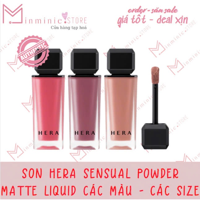 Son Hera Sensual Powder Matte Liquid các màu - các size
