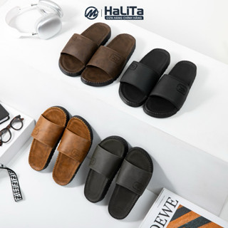 Dép Nam Quai Da Cao Cấp Bản Quai Khâu Liền Đế, Logo Bò RừNg Đế Cao Su Dẻo