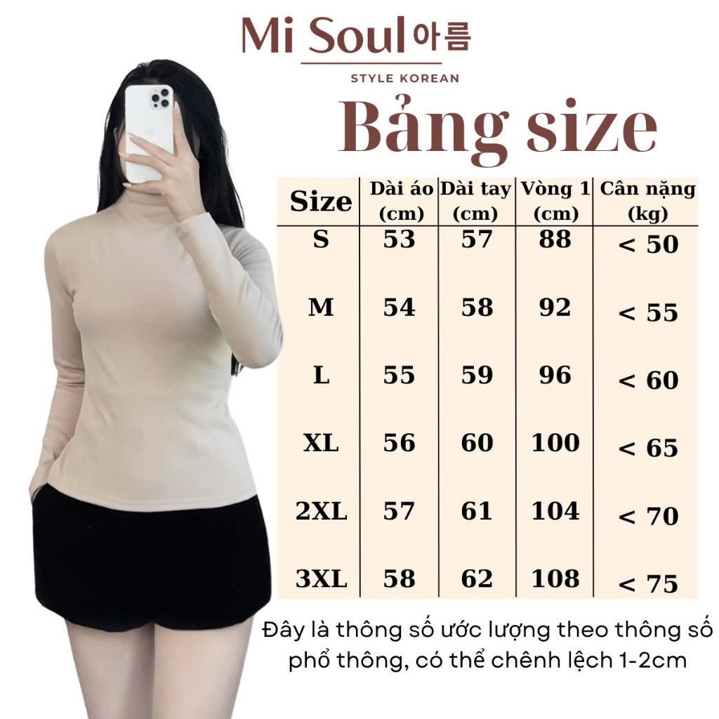 Áo Giữ Nhiệt Lót Nỉ Lông BigSize Trơn Cổ 3 Phân Dài Tay MiSoul , Áo Giữ Nhiệt Dài Tay MiSoul BigSize 237 | BigBuy360 - bigbuy360.vn