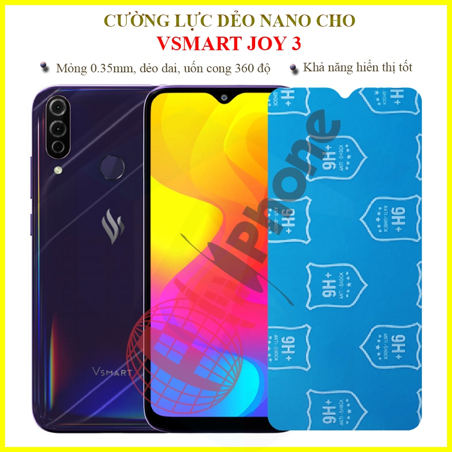 Dán cường lực dẻo nano trong hoặc nhám cho Vsmart Joy 3