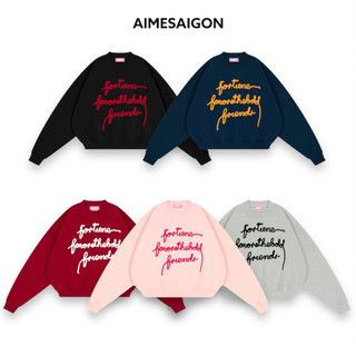 Áo Sweater Nỉ Bông Form Rông Boxy Tay Phồng Nam Nữ Unisex Women Top Hoodie