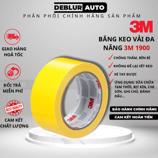 Băng keo vải đa dụng, siêu cường 3m duct tape 1900, màu vàng xám 47.7mm x 45.7m