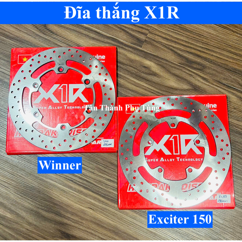 Đĩa thắng X1R 298mm Exciter 150, Winner chính hãng