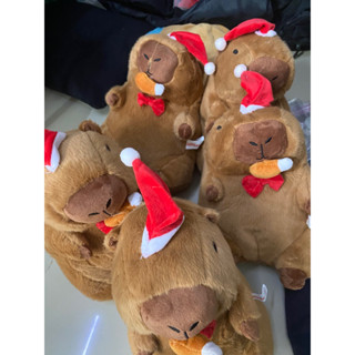 [ SẴN HÀNG ] Gấu bông Cappybara ăn đùi gà Noel Jollibee - Hoả Tốc