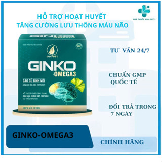 Bổ Não Ginko-Omega3 - Hỗ Trợ Hoạt Huyết, Hỗ Trợ Hoa Mắt ,Chóng Mặt,Đau Đầu