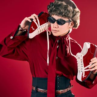 Giày Nam Bowling Square Sneaker RED Lucas Shoes, da bò thật, khấu đế, thiết kế đơn giản, phù hợp với nhiều phong cách