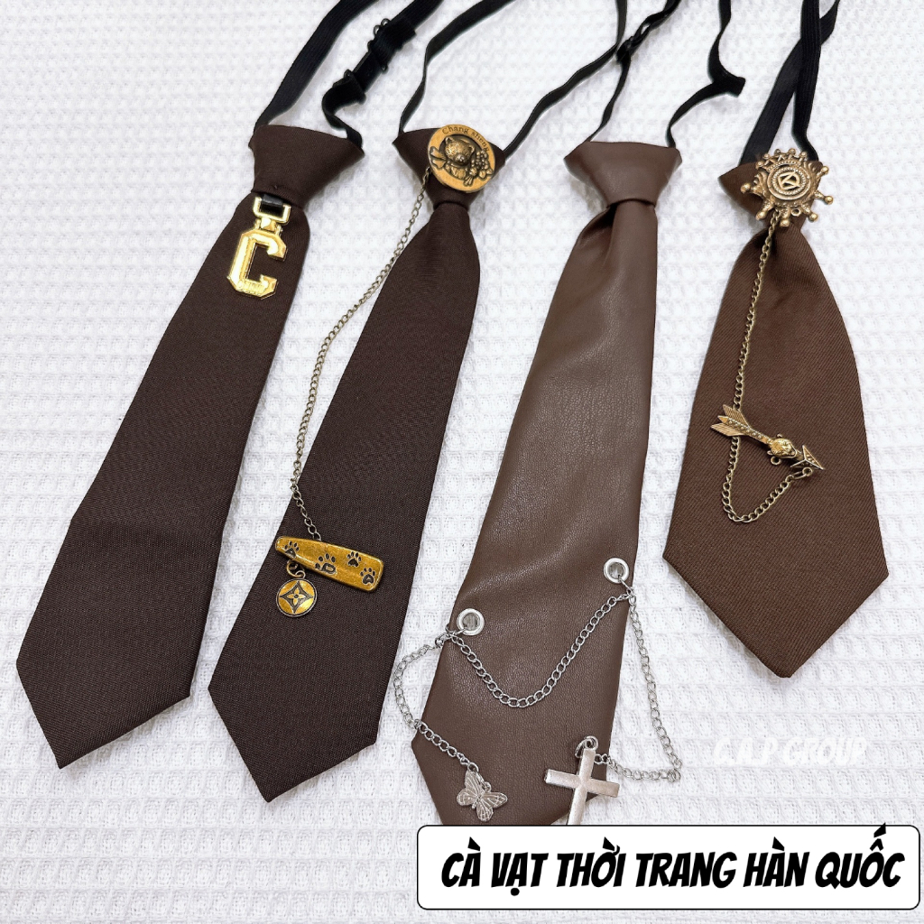 Cà vạt cho nữ cavat Hàn Quốc caravat calavat học sinh ngắn thời trang - TT