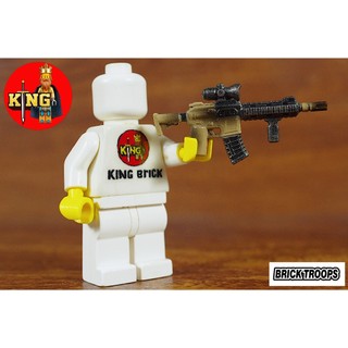 [Ảnh thật] [Chính hãng] Bricktroops M4 mod 1-camouflage brown Phụ kiện đồ chơi