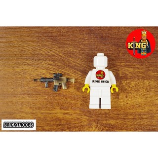 [Ảnh thật] [Chính hãng] Bricktroops M4 mod 1-camouflage brown Phụ kiện đồ chơi