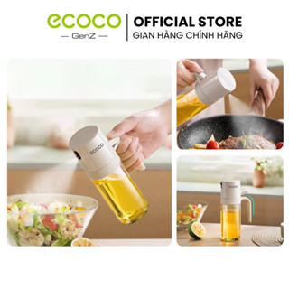 Bình xịt dầu ăn ECOCO thông minh, Chai xịt dầu ăn phun sương dung tích 250ml nắp gioăng cao su chống đổ thế hệ mới 24235