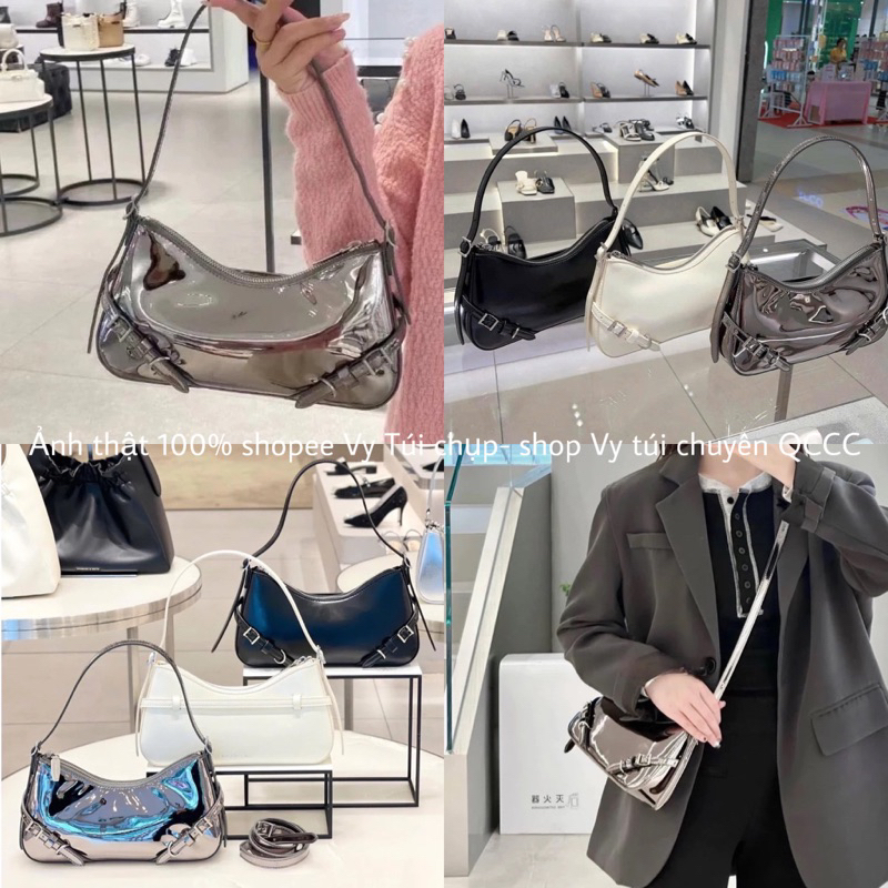 Túi Cê ca kẹp nách dáng Yên size 26cm mẫu mới nhất kèm dây nối đeo chéo #1702