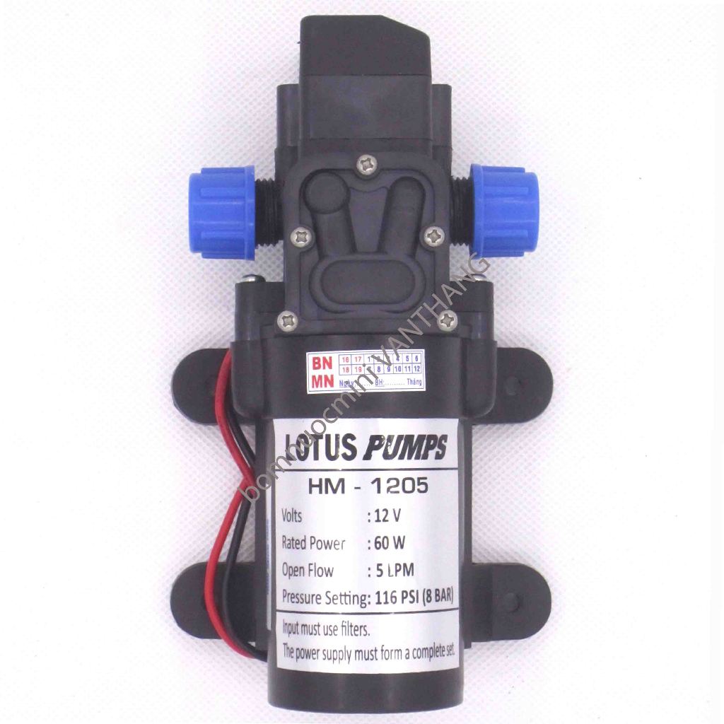Bơm Áp Lực 12V HM-1205 (5L/P)