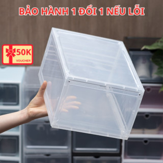 Hộp Đựng Giày Nhựa Cứng Cao Cấp , Size Lớn Cửa Nam Châm Lắp Ráp Tiện Lợi Loại Xịn