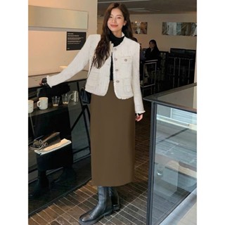 Áo khoác dạ tweed, áo khoác dạ nữ có túi thiết kế tay dài cúc ngọc, vải dạ dày dặn sang chảnh K11 7beautiful