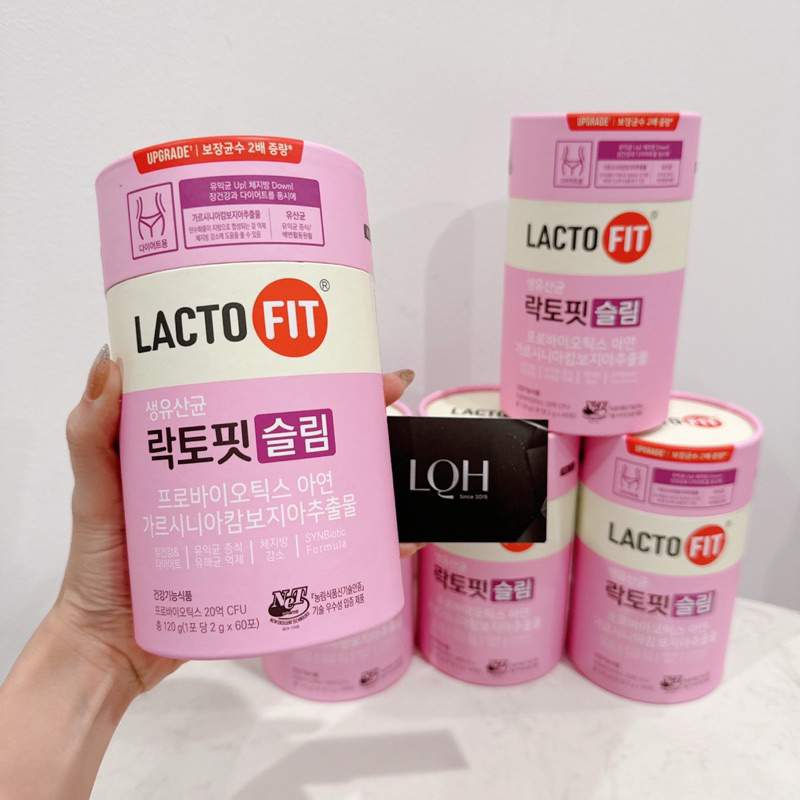 Men tiêu hoá lợi khuẩn Lacto Fit Slim hỗ trợ giảm cân hộp 60 gói