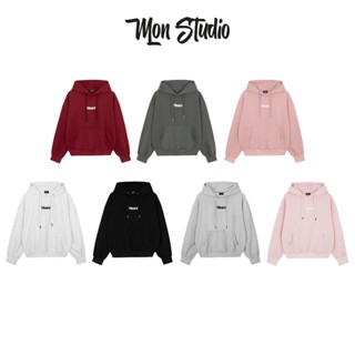 Mon Studio – Áo Hoodie CHUI BOXY TAY DƠI vải nỉ không nóng, không xù lông , Unisex Nam Nữ S069 CHUI