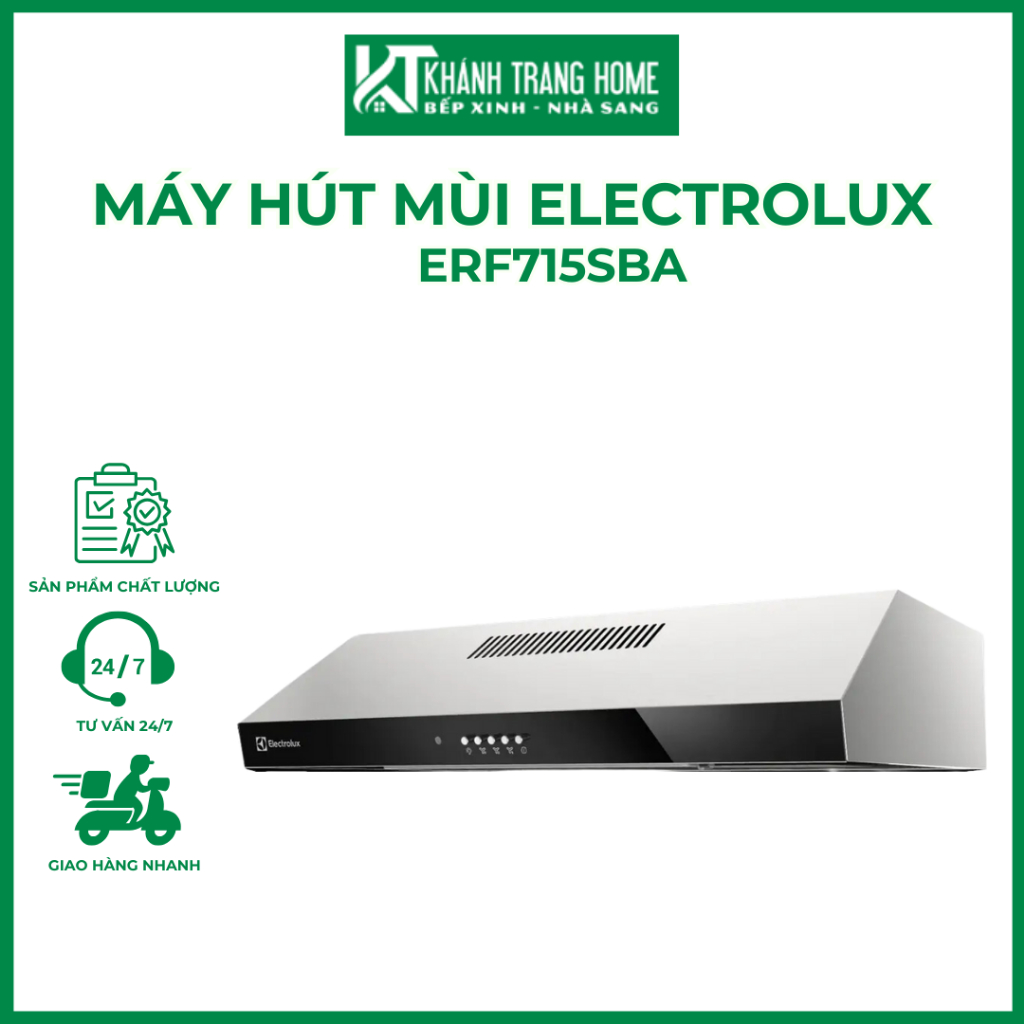 Máy hút mùi ELECTROLUX ERF715SBA bộ lọc khử mùi bằng than hoạt tính - Khánh Trang Home