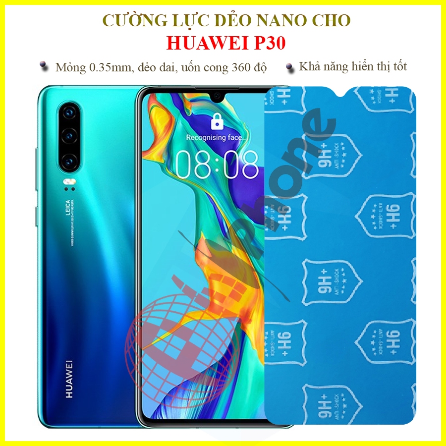 Dán cường lực dẻo nano trong hoặc nhám cho Huawei P30
