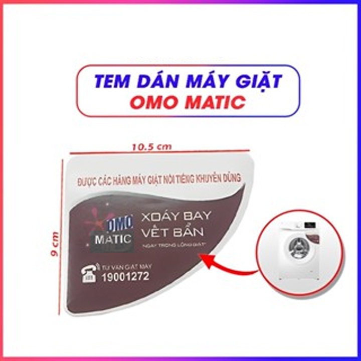 Tem OMO Dán Máy Giặt