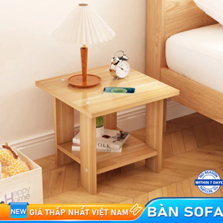 Bali Bàn Trà Kệ Tủ Đầu Giường Vuông Bàn Trang Trí Thanh Lịch 2 Tầng 40 X 40cm Chất Liệu Gỗ Mdf Cao Cấp Dễ Lắp Ghép