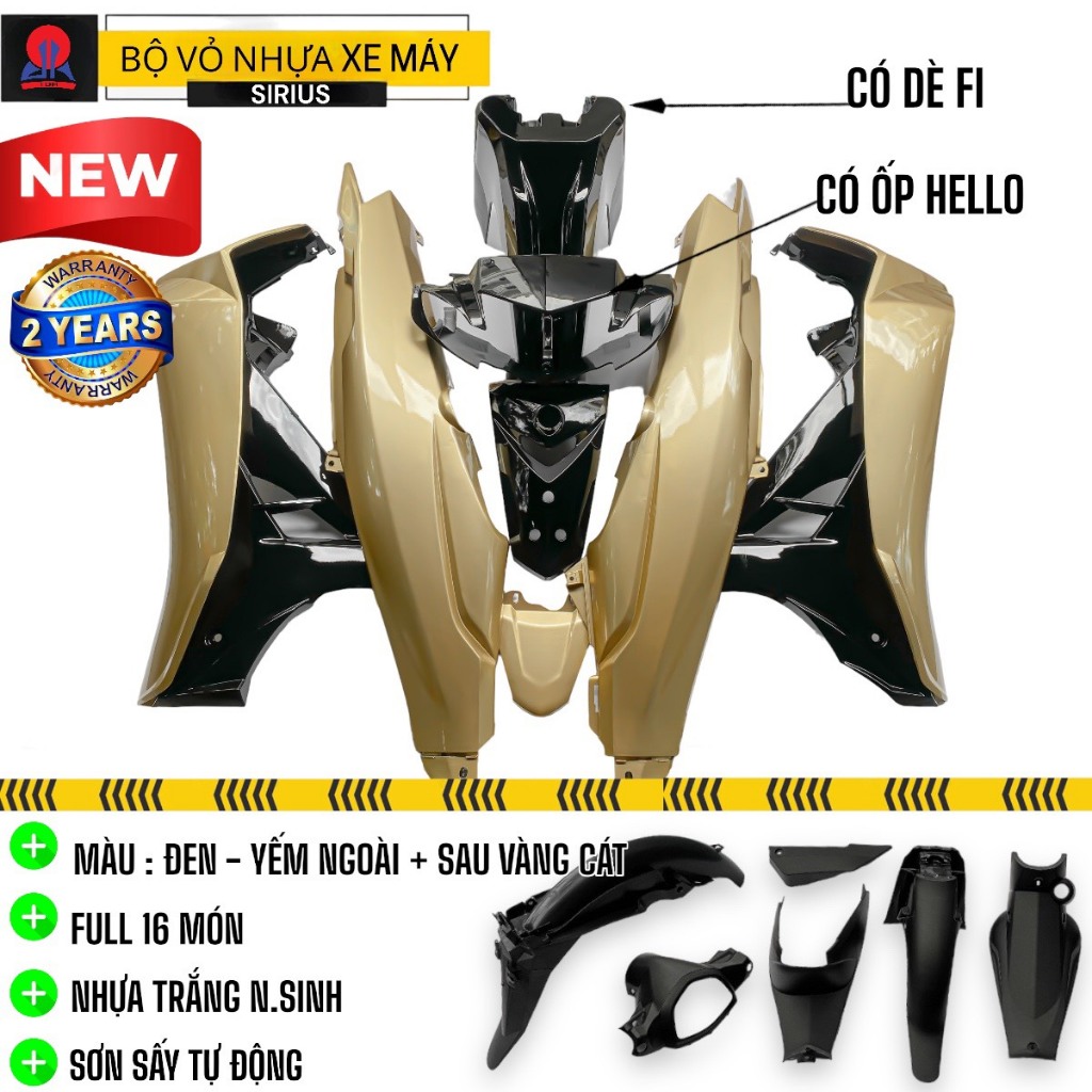 Dàn áo Sirius 1:1 NTNS tặng Dè Fi Ốp Hello Nạ 3 lỗ