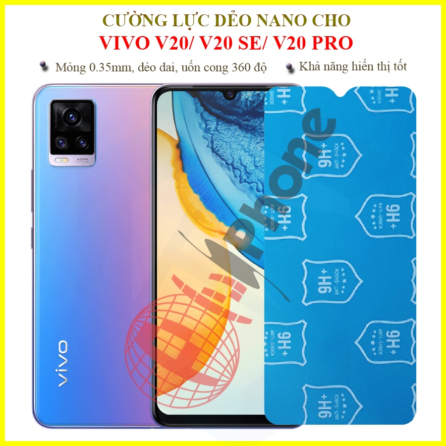 Dán cường lực dẻo nano trong hoặc nhám cho Vivo V20/ V20 SE/ V20 Pro