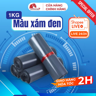 [1Kg Màu Xám Đen] Túi Gói Hàng Niêm Phong Tự Dính Đóng Hàng Đủ Size Loại Dày 3 Lớp