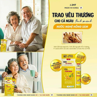 Nghệ Nước Hồng Sâm 247 Hộp 10 Gói (Xã Lỗ)