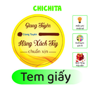 500 - 1000 Tem nhãn CHICHITA Thiết kế In theo yêu cầu