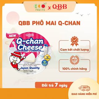   DATE 21 T5 26  QBB Phô mai Q-chan - hộp 6 miếng 90g 