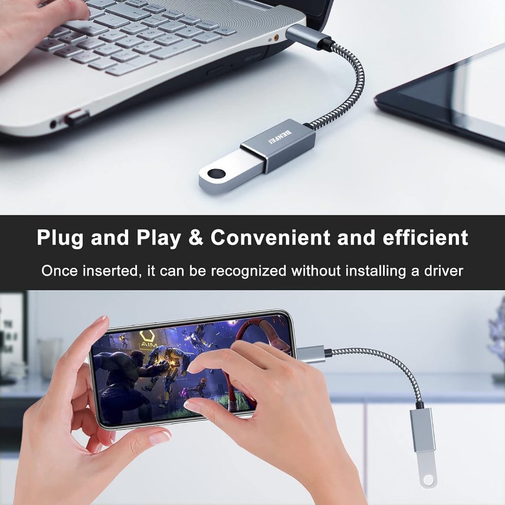 Đầu chuyển đổi OTG USB Type C sang USB A BENFEI  (TYPE C Male to USB Female Cable Adapter Converter) | BigBuy360 - bigbuy360.vn
