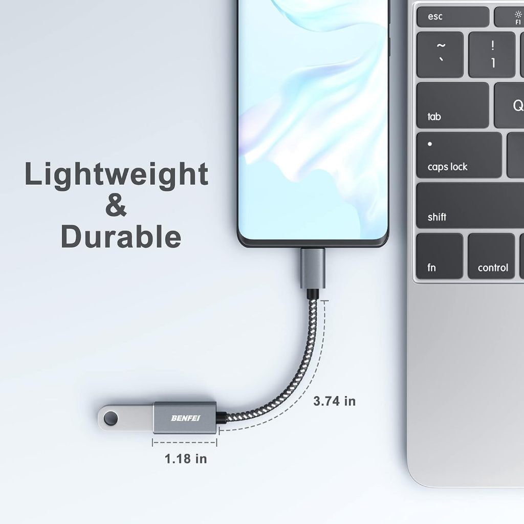 Đầu chuyển đổi OTG USB Type C sang USB A BENFEI  (TYPE C Male to USB Female Cable Adapter Converter) | BigBuy360 - bigbuy360.vn