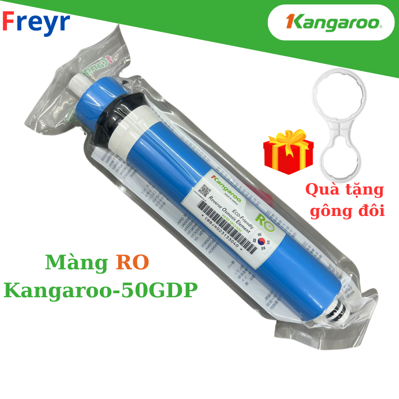 Màng RO Kangaroo 50GDP Hàn Quốc lõi số 4, loại bỏ vi khuẩn vi rút thạch tím hoá chất...