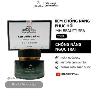   CHÍNH HÃNG  Kem chống nắng phục hồi MH Beauty Spa 20gr Chống nắng ngọc trai ngăn ngừa tình trạng lão hóa sớm thâm 