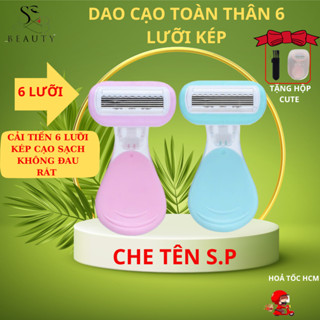 Dao cạo lông vùng kín, dao cạo lông nách, lông tay chân, cạo lông nữ với  lưỡi dao cạo lông kép  giúp cạo sát và sạch