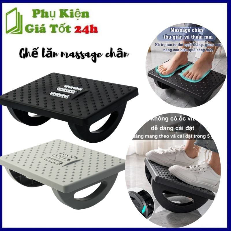 Ghế kê chân massage, kê chân công thái học dân văn phòng,sinh viên,mát xa thư giản, giảm street#