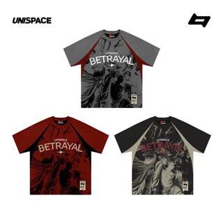 Áo thun local brand By UniSpace tay lỡ form rộng unisex nam nữ Betrayal