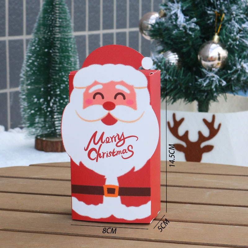 5 Hộp Đựng Bánh Kẹo, Bánh Kem Giáng Sinh, Noel 2 Lớp Quai Xách