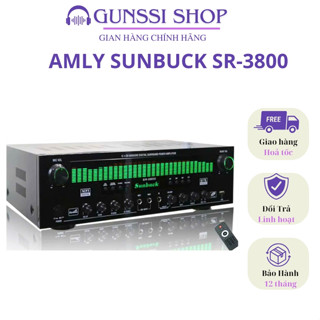 Amply bluetooth  ,amly karaoke SUNBUCK SR-3800 công suất lớn đấu được trầm điện,trầm hơi,có cổng quang
