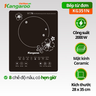 Bếp điện từ đơn Kangaroo KG352N , kg351n  mặt kính , phím cảm ứng