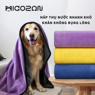 Khăn Thấm Nước MICOSON Vải Choàng Tắm Dành Cho Chó Mèo Dễ Dàng Hút Và Siêu Dày Khô Nhanh Cho Thú Cưng