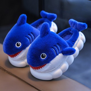 Dép Bông, Dép Lông Cho Bé Hình Cá Mập Siêu Cấp Dày Dặn DP89