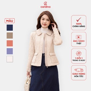Áo phao nữ CARDINA chất liệu gió chần bông siêu nhẹ chống thấm nước cản bụi giữ ấm hiệu quả 4PNF05